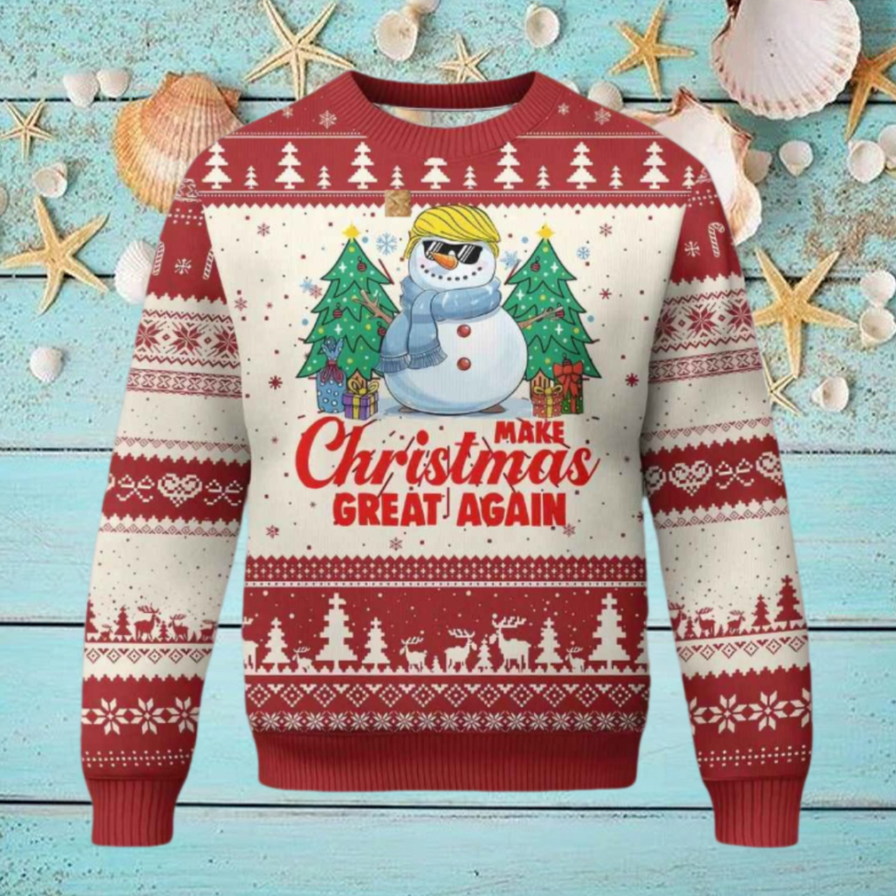 Trump Snowman Make Christmas Great Again Ugly Christmas Sweater Trump Snowman Make Christmas Great Again Ugly Christmas Sweater