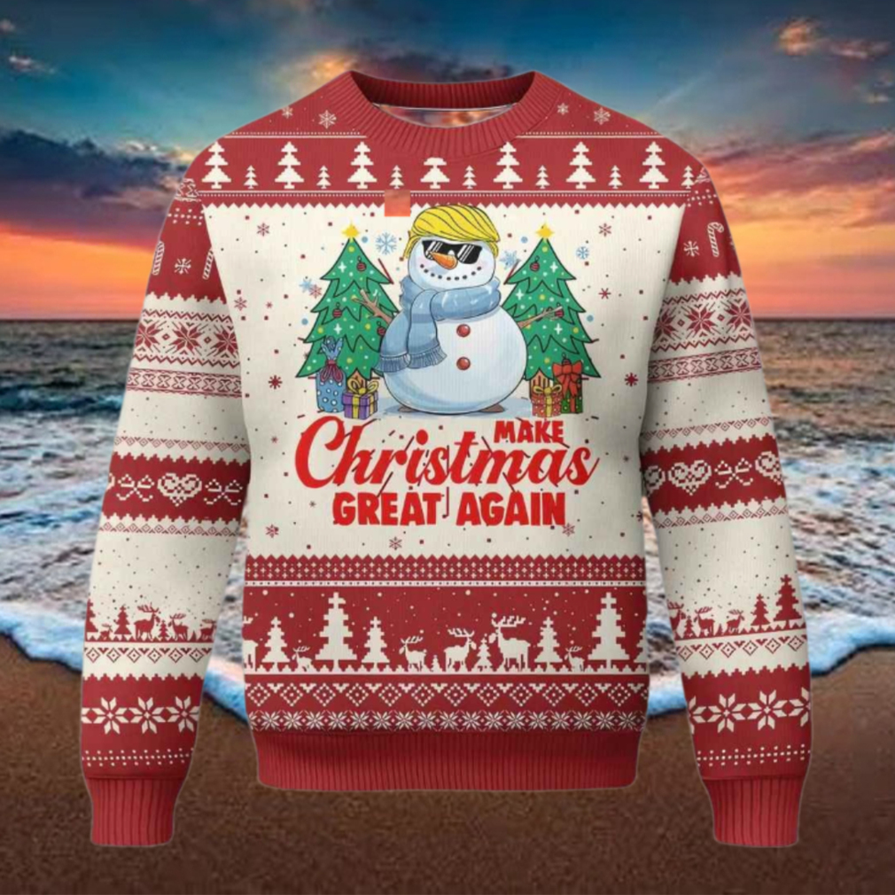 Trump Snowman Make Christmas Great Again Ugly Christmas Sweater Trump Snowman Make Christmas Great Again Ugly Christmas Sweater