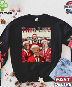 Trump Squad Thug Life Vance Kennedy Elon Santa Christmas T Shirts