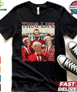 Trump Squad Thug Life Vance Kennedy Elon Santa Christmas T Shirts