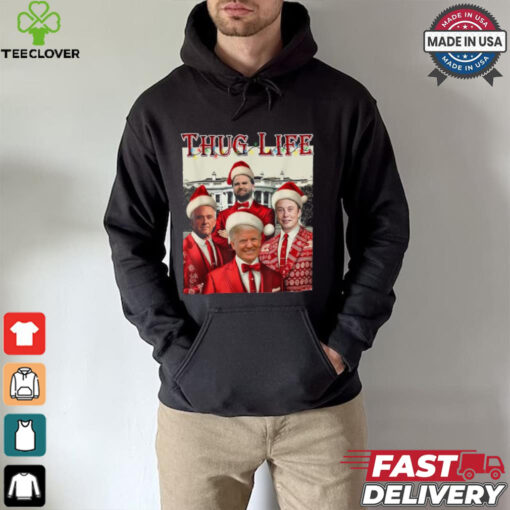 Trump Squad Thug Life Vance Kennedy Elon Santa Christmas T Shirts
