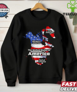 Trump The United States Of American Flag Canada Greenland Gulf Map T Shirts