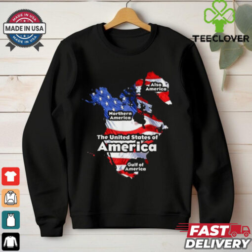 Trump The United States Of American Flag Canada Greenland Gulf Map T Shirts