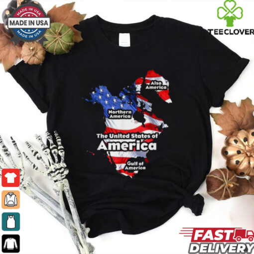 Trump The United States Of American Flag Canada Greenland Gulf Map T Shirts
