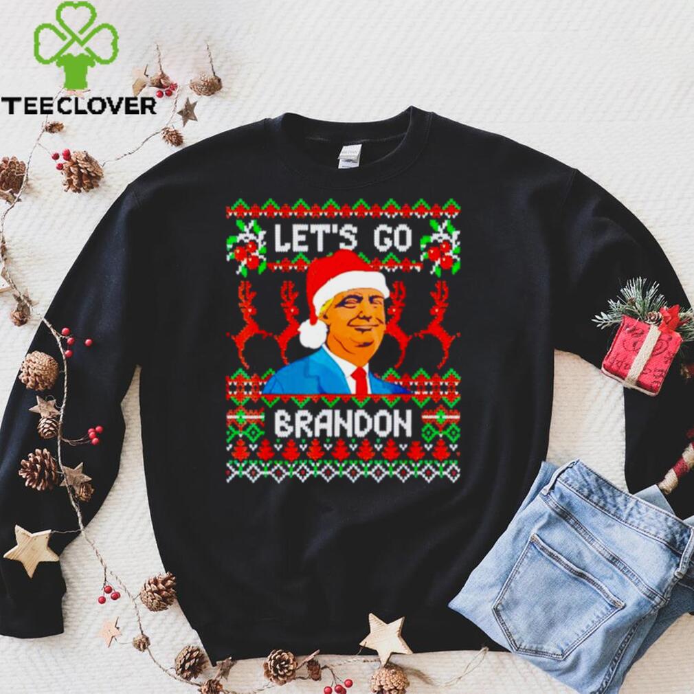 Trump Ugly Christmas Lets Go Brandon shirt