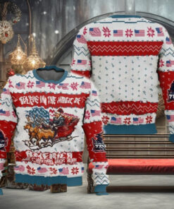 Trump Ugly Christmas Sweater, Believe In The Magic Of America Make Christmas Great Again Sweater