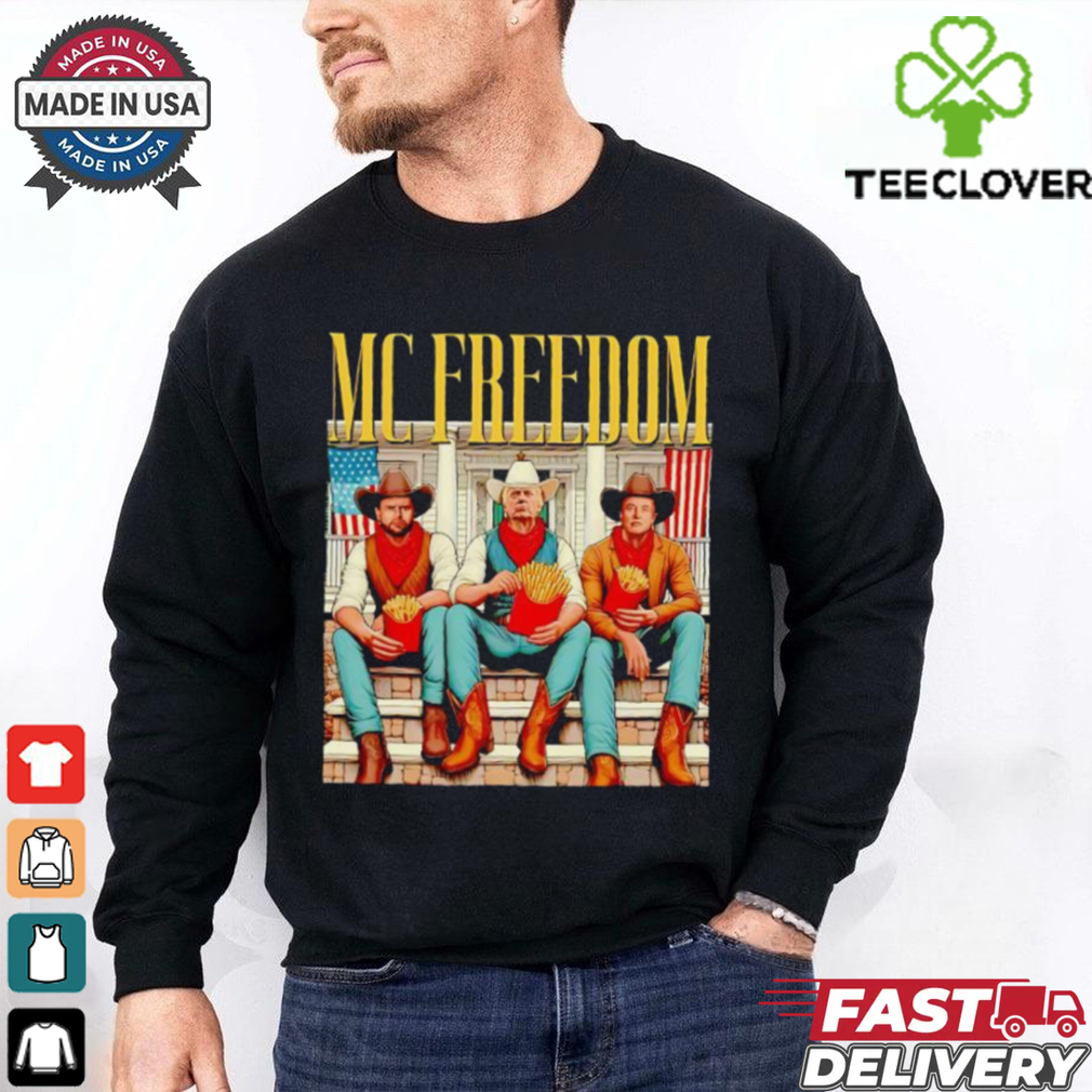 Trump Vance Elon Mc freedom McDonald’s shirt Trump Vance Elon Mc freedom McDonald’s shirt
