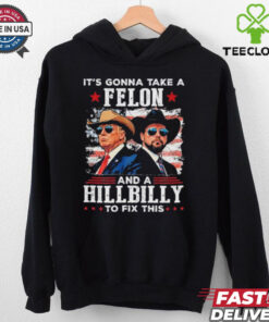 Trump Vance It’s Gonna Take A Felon And A Hillbilly To Fix T Shirt