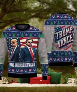 Trump Vance Make America Great Again 2024 Ugly Christmas Sweater
