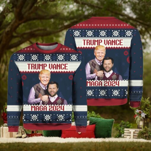 Trump Vance Step Brothers Maga 2024 Ugly Christmas Sweater