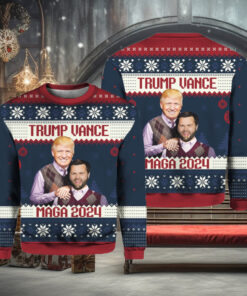 Trump Vance Step Brothers Maga 2024 Ugly Christmas Sweater