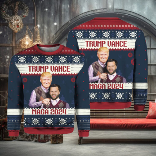 Trump Vance Step Brothers Maga 2024 Ugly Christmas Sweater