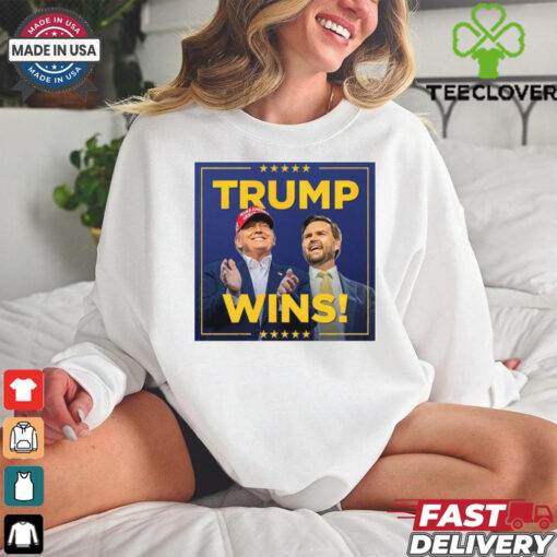 Trump Vance wins presidential election shirt
