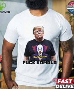 Trump Wearing Kamunism Fuck Kamala Clown shirt