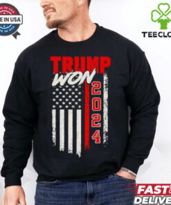 Trump Won 2024 America flag shirt