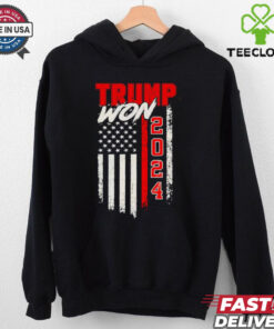 Trump Won 2024 America flag shirt