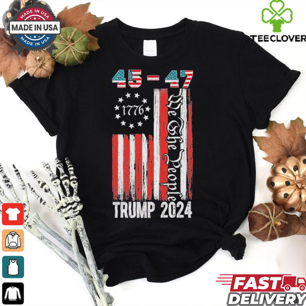 Trump Won 2024 Get Over It 47th Us President 45 47 Flag T Shirt Trump Won 2024 Get Over It 47th Us President 45 47 Flag T Shirt