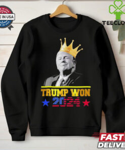 Trump Won 2024 President 47th Of White House Donald Trump 2024 Victory T Shirt