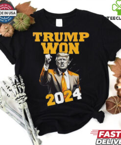 Trump Won Shirt, Trump T Shirt, 47th President Of The United States Trump Shirt