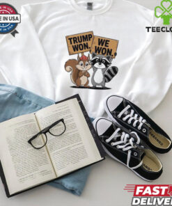 Trump Won We Won Peanut Squirrel & Fred Raccoo 2024 T Shirt
