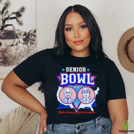 Trump and Biden Senior Bowl XLVII make America geriatric again shirt