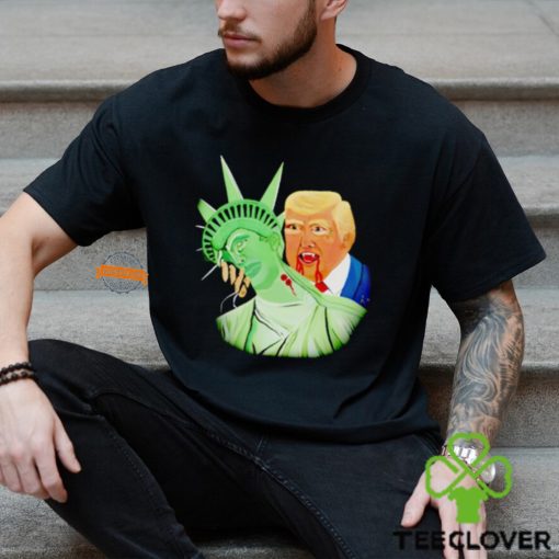 Trump blood sucker Statue of Liberty hoodie, sweater, longsleeve, shirt v-neck, t-shirt