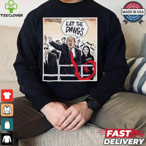 Trump breaks out new cheer for alabama georgia game shirt