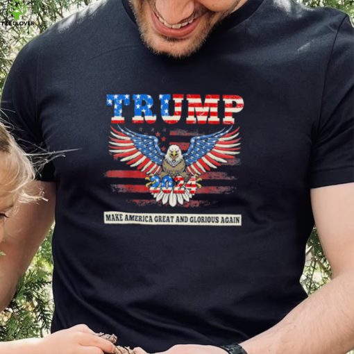 Trump magaga 2024 Trump announcement American eagle us flag hoodie, sweater, longsleeve, shirt v-neck, t-shirt