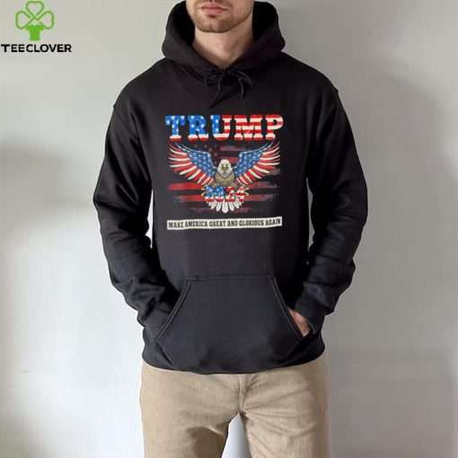 Trump magaga 2024 Trump announcement American eagle us flag hoodie, sweater, longsleeve, shirt v-neck, t-shirt