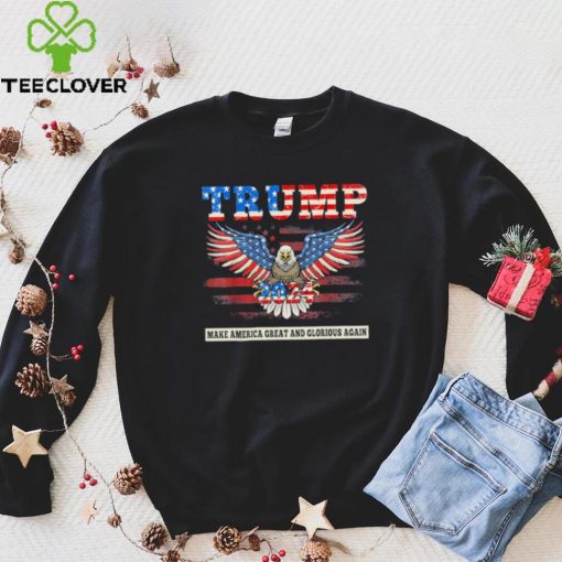 Trump magaga 2024 Trump announcement American eagle us flag hoodie, sweater, longsleeve, shirt v-neck, t-shirt