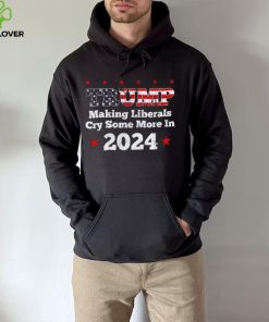 Trump making liberals cry some more in 2024 American flag shirt