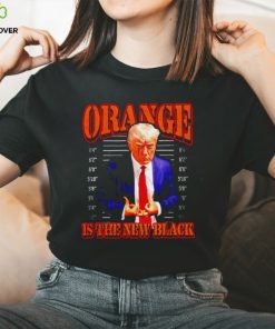 Trump mugshot orange is the new black shirt