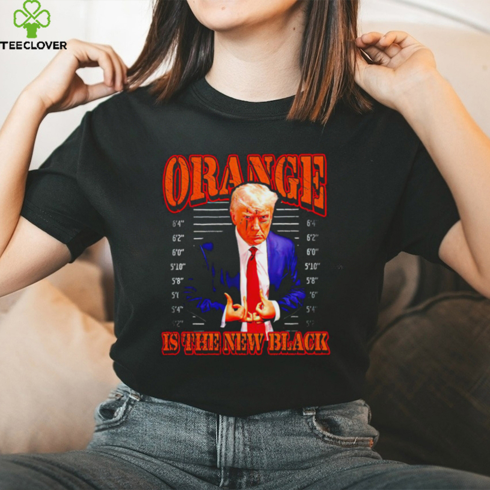 Trump mugshot orange is the new black shirt Trump mugshot orange is the new black shirt