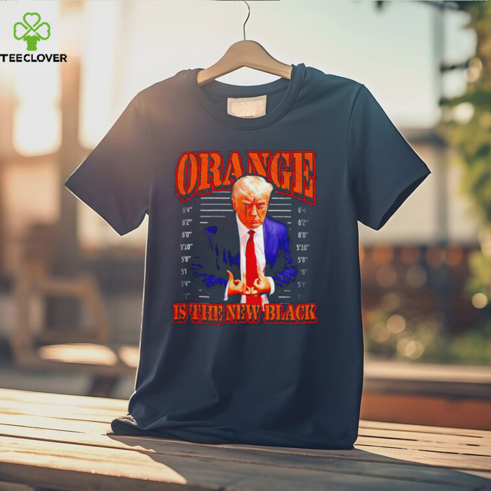 Trump mugshot orange is the new black shirt Trump mugshot orange is the new black shirt