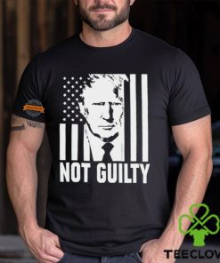 Trump not guilty flag shirt