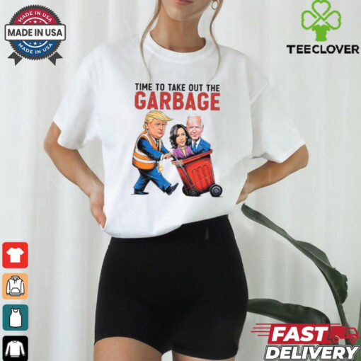Trump time to take out the Biden Harris garbage caricature shirt