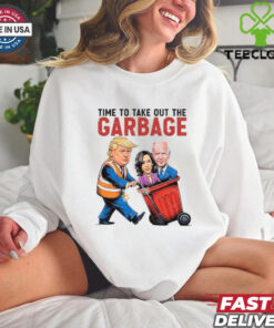 Trump time to take out the Biden Harris garbage caricature shirt