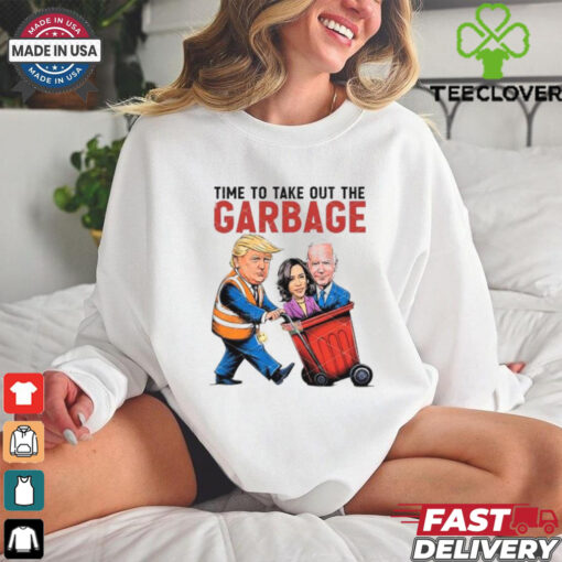 Trump time to take out the Biden Harris garbage caricature shirt