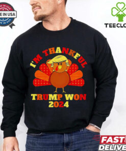 Trump turkey thankful for a leadership choice that inspires confidence shirt
