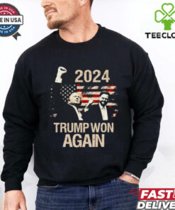 Trump won again 2024 election shirt