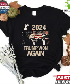 Trump won again 2024 election shirt
