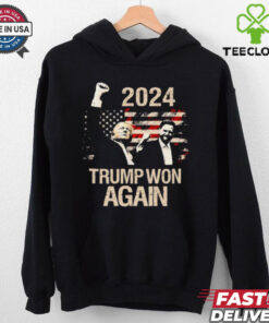 Trump won again 2024 election shirt