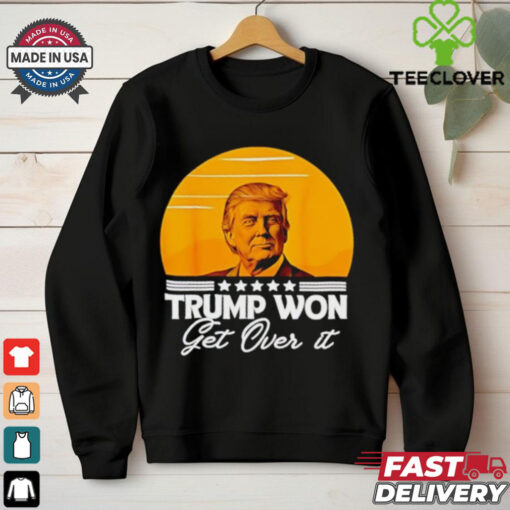 Trump won get over it 2024 vintage T Shirt