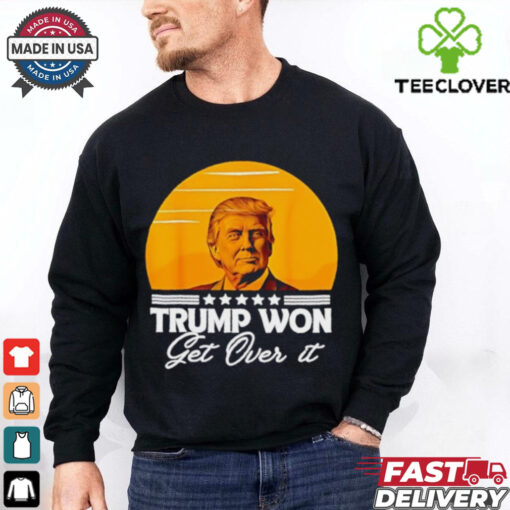 Trump won get over it 2024 vintage T Shirt