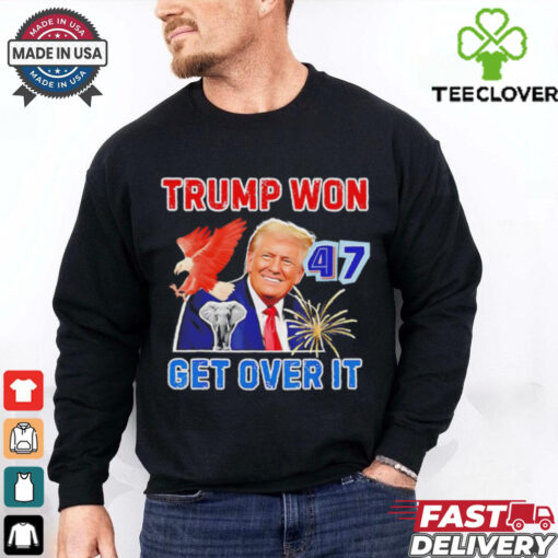 Trump won get over it 2024 vintage shirt
