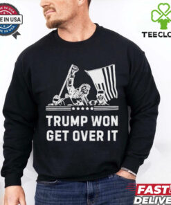 Trump won get over it fight shooting shirt