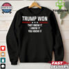 Congratulations Trump Wins 47th President Of The United States Shirt