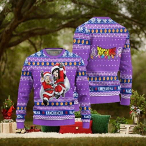 Trunks x Mai Dragon Ball Anime Ugly Christmas Sweater Xmas Gift