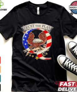 Trust the plan Qanon American flag Eagle shirt