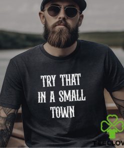 Try that in a small town T hoodie, sweater, longsleeve, shirt v-neck, t-shirts